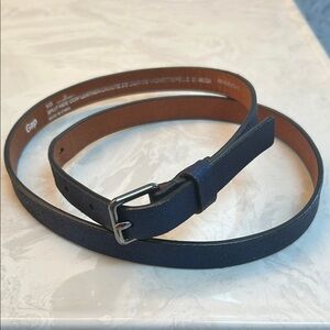 GAP women’s Navy Leather Belt. 41” long